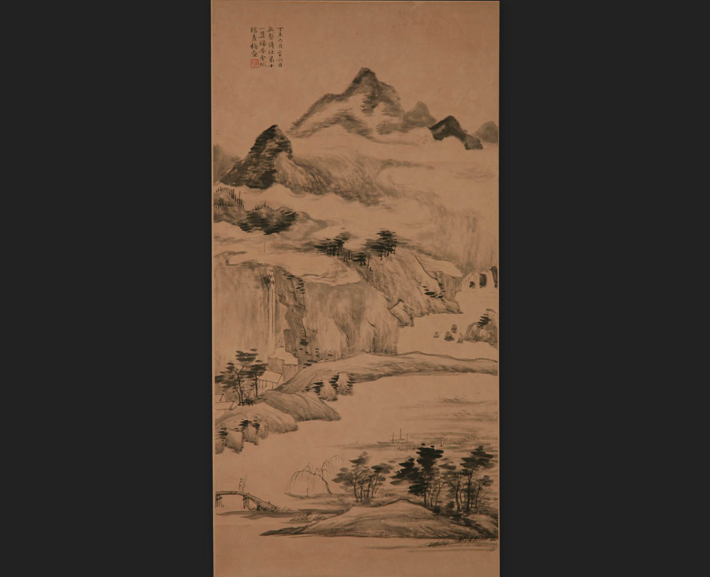 近代金城山水图轴-厦门市博物馆 